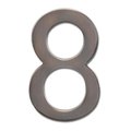 Perfectpatio Solid Cast Brass 5 in. Dark Aged Copper Floating House Number 8 PE37624